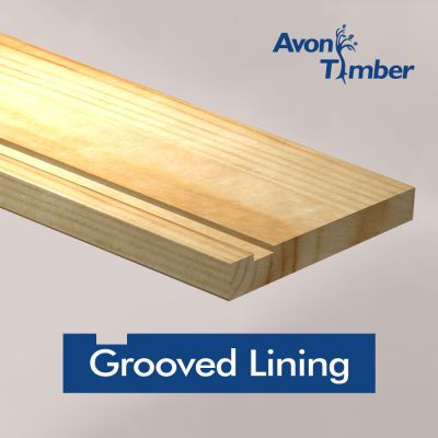 Grooved Solid Pine Door Lining set With Doorstop