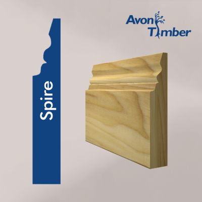 Solid Tulipwood Spire Skirting (Per Metre)
